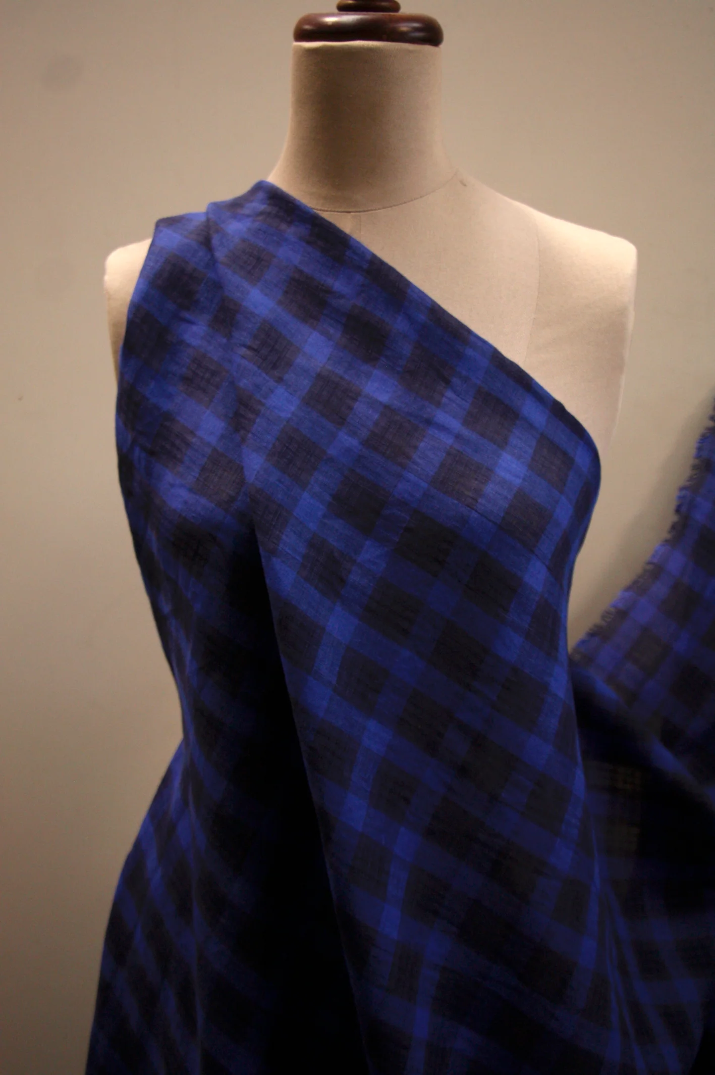 Vivien Blue Small Check - Image 4