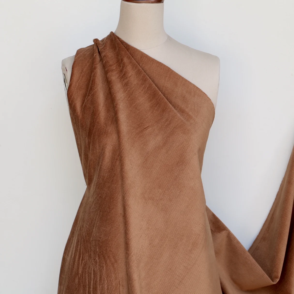 Corded Brown Sugar - Stretch Corduroy - Image 4