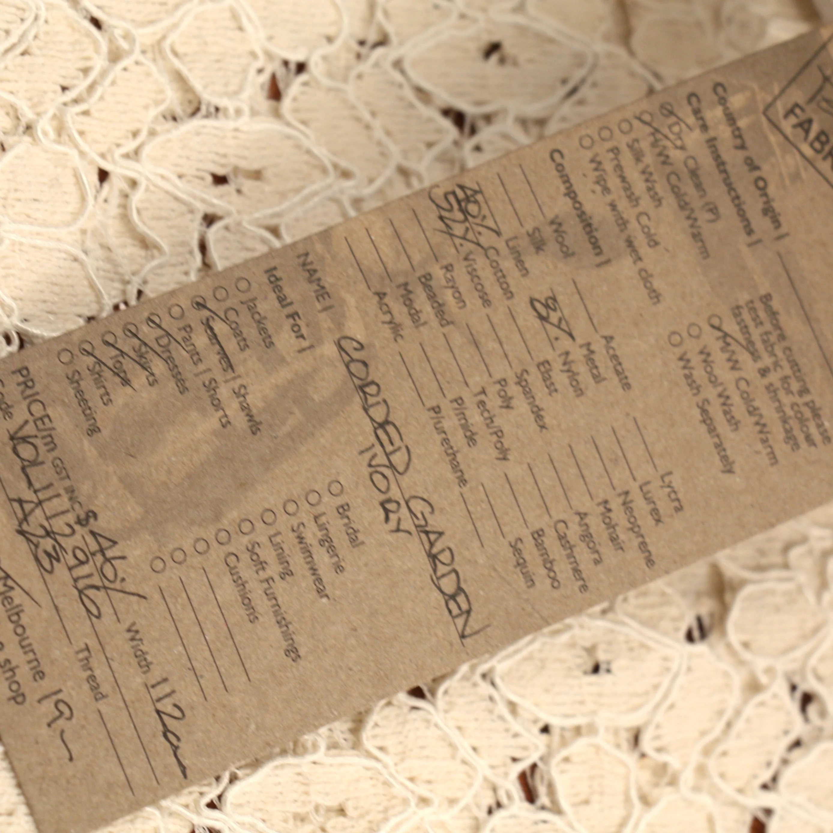 Corded Garden Ivory - Image 4