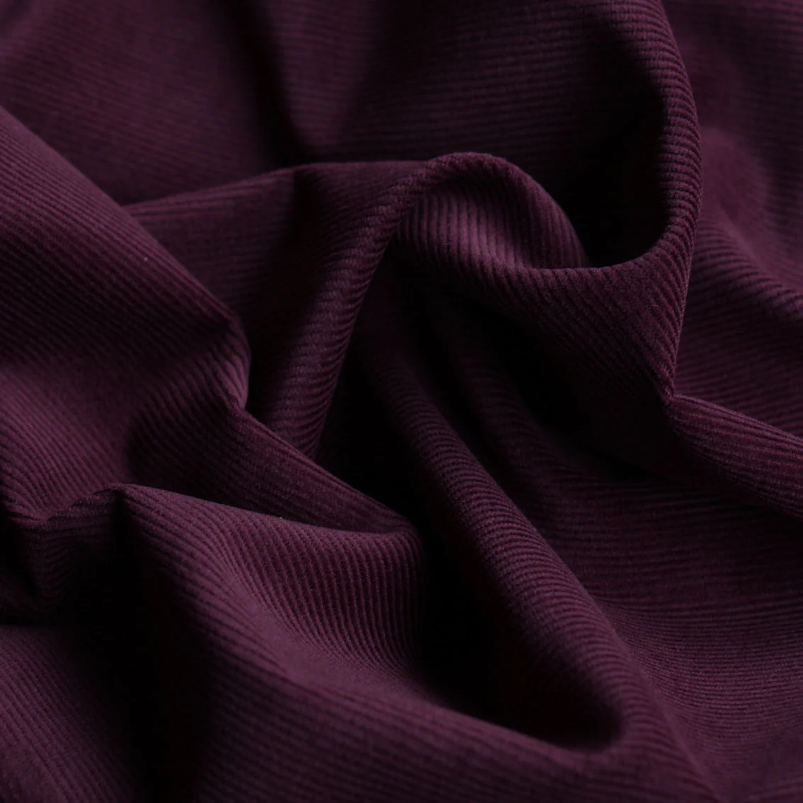 Corded Grape Pinwale Corduroy - Image 2