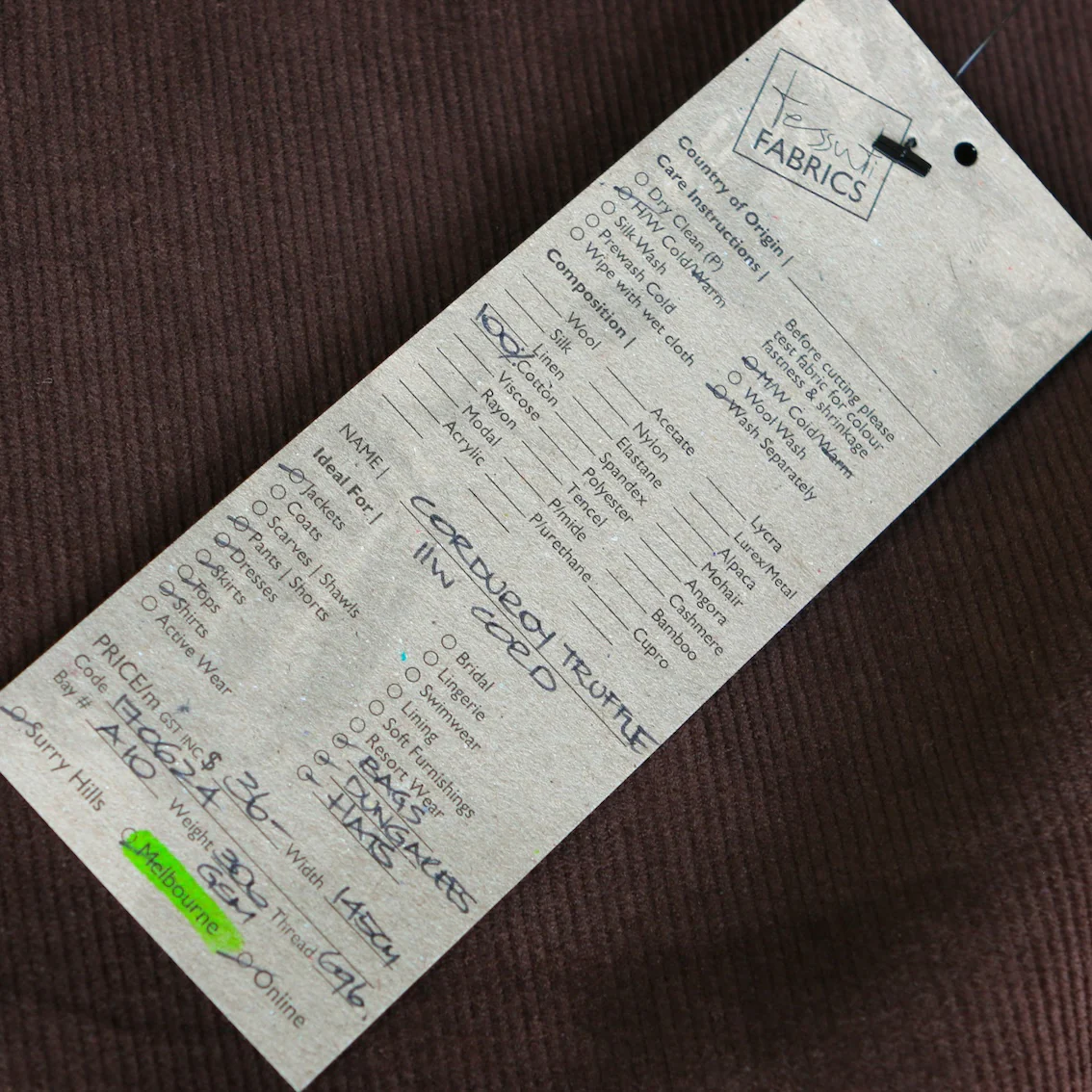 Corduroy Truffle - 11 Wale - Image 3