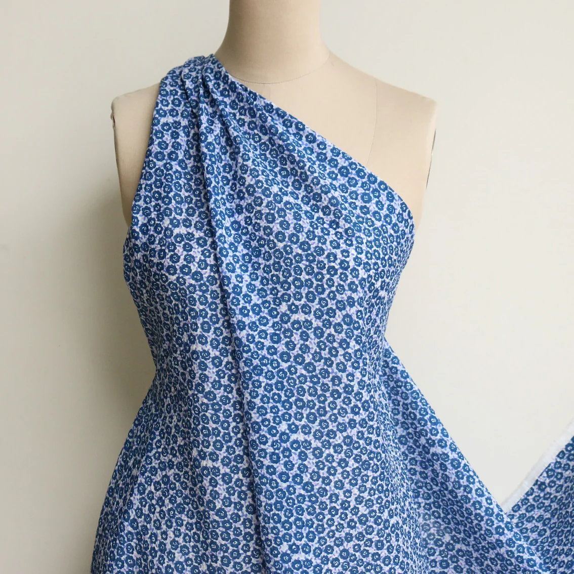 Cornflower Spring Seersucker Cotton - Image 4