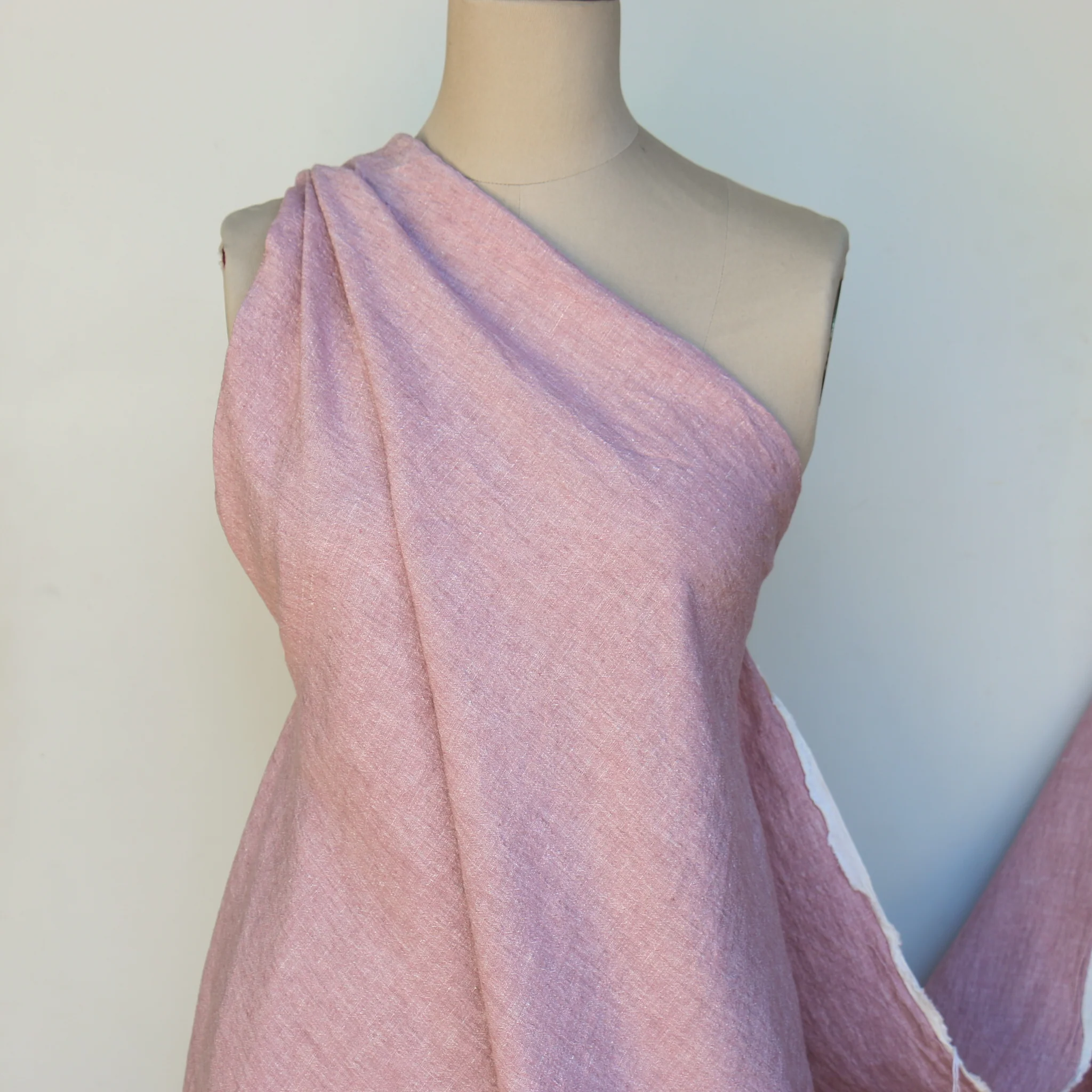 Cortona Rose Textured Linen - Image 3