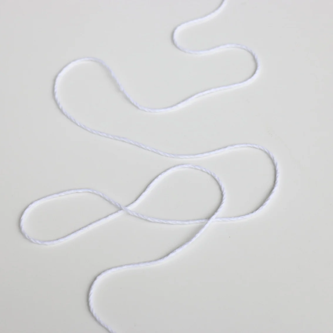 Cotton Piping Cord - White 1.6mm - Image 2