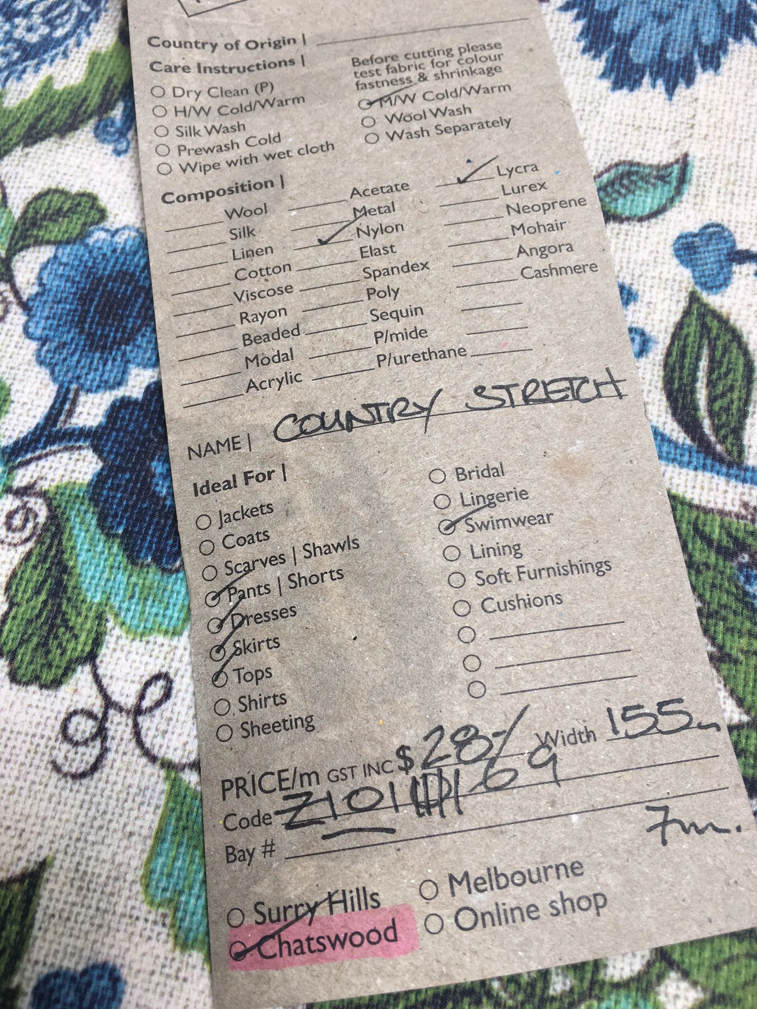 Country Stretch - Swimwear Fabric - Image 5