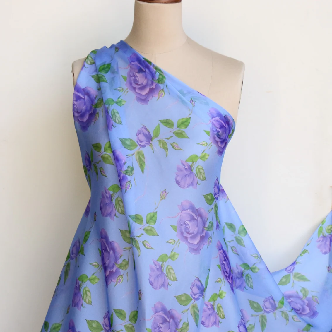 Couture Rose Silk Chiffon - Image 5