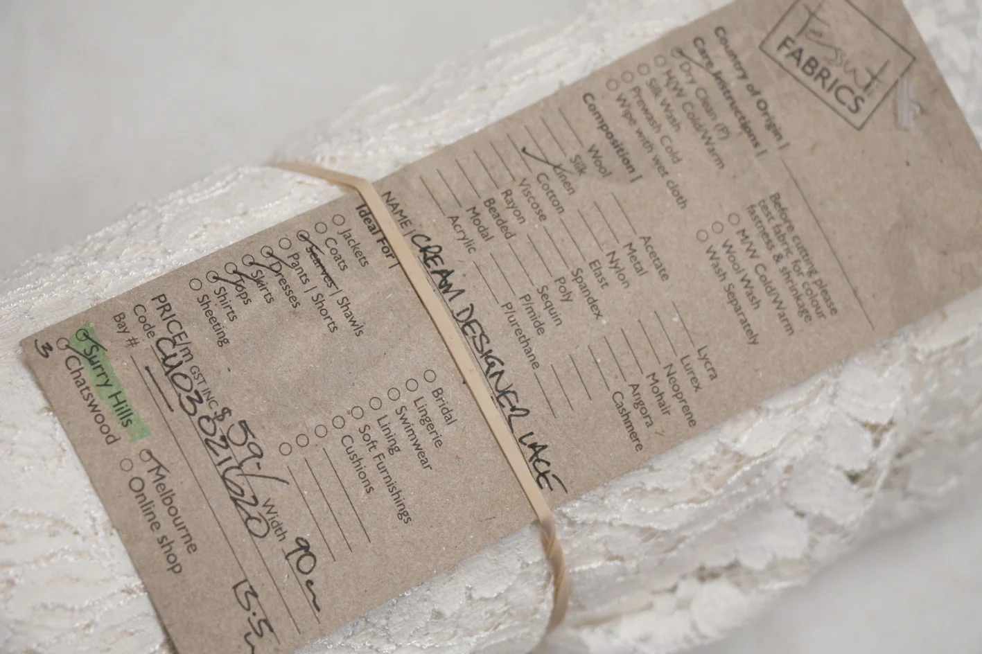 Cream Designer Lace - Image 4