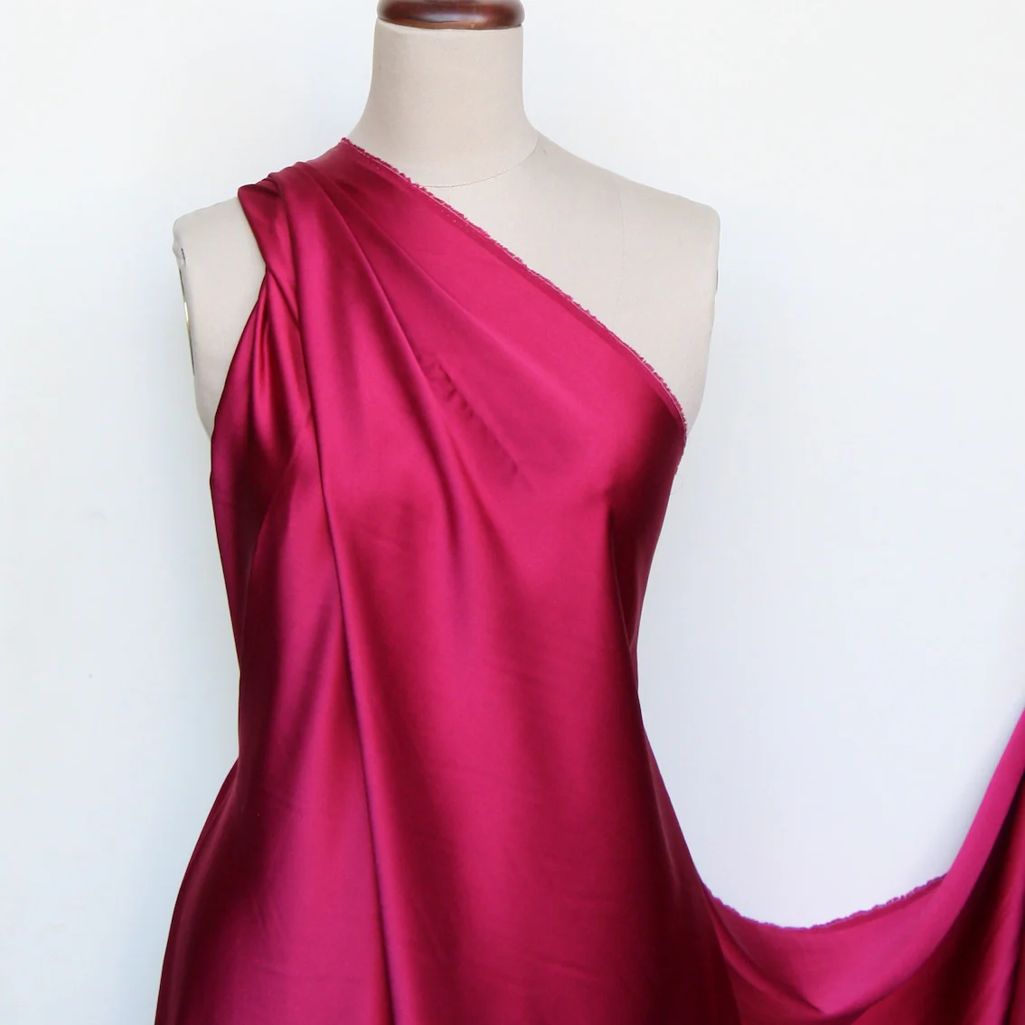 Crimson Silk Satin - Image 3