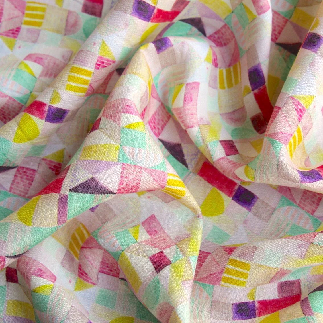 Cubic Pink Washed Linen - Image 2