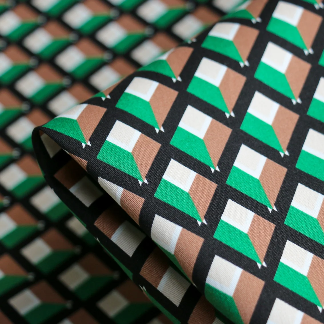 Cubic Verde Stretch Cotton