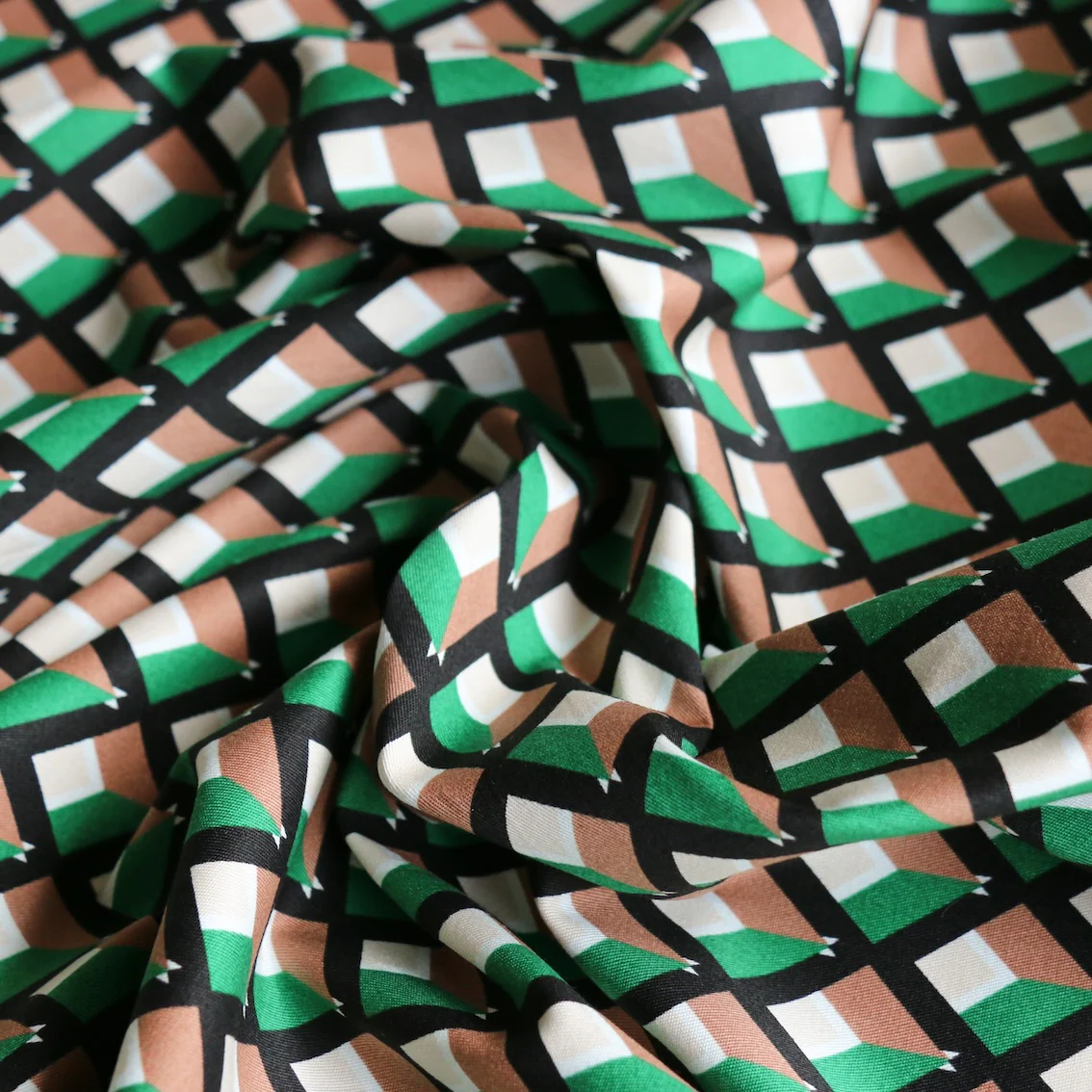 Cubic Verde Stretch Cotton - Image 2