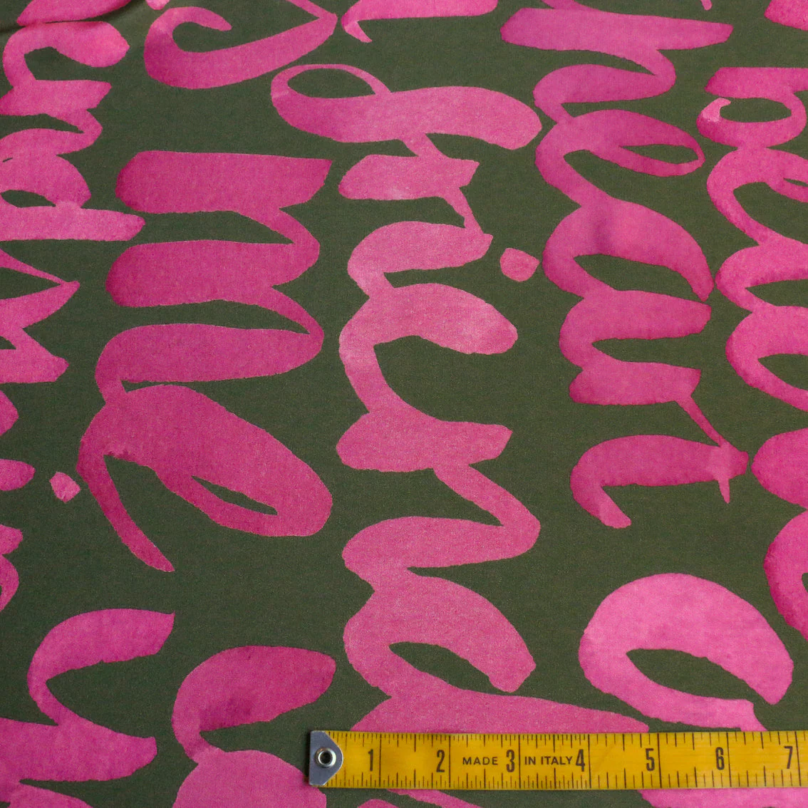 Cupid's Bow Olive/Raspberry - Liberty Silk CDC - Image 3