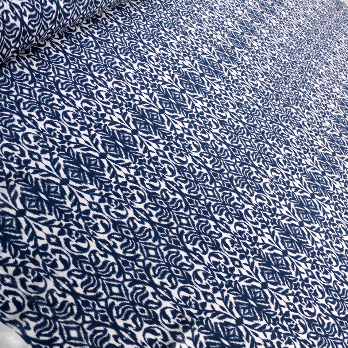 Curious Blue Silk Georgette - Image 4
