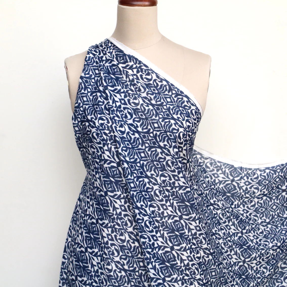 Curious Blue Silk Georgette - Image 6