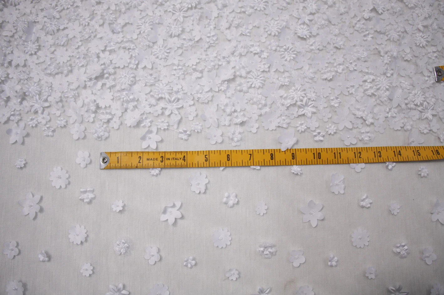 Cut-out Floral Tulle - White - Image 4