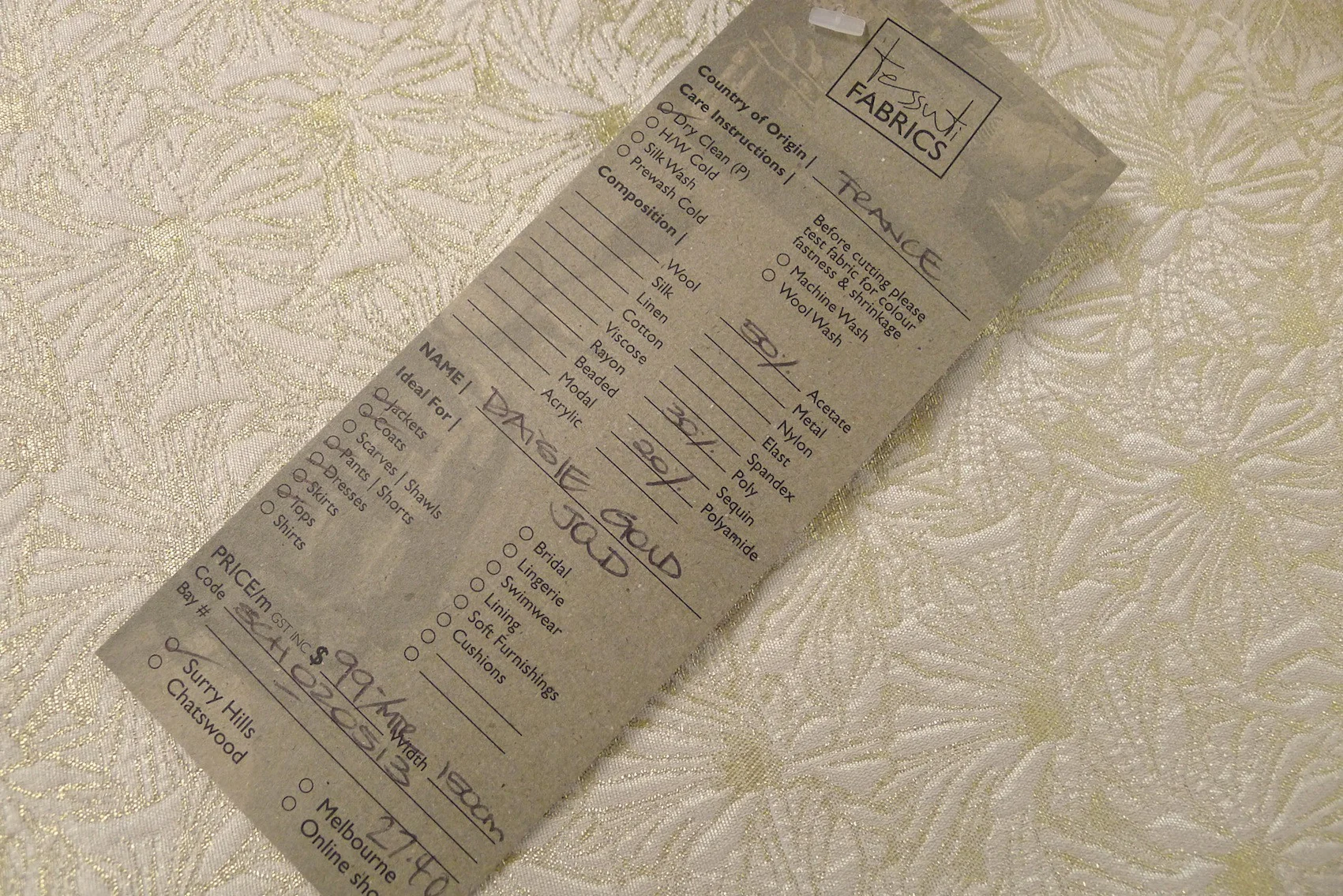 Daisie Gold Jacquard - Image 12