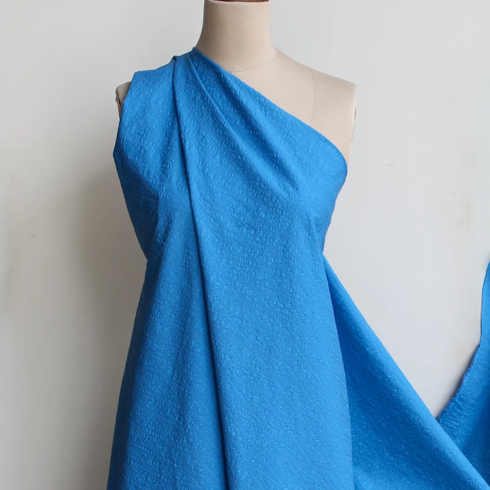 Daiya Azure Seersucker Cotton - Image 4