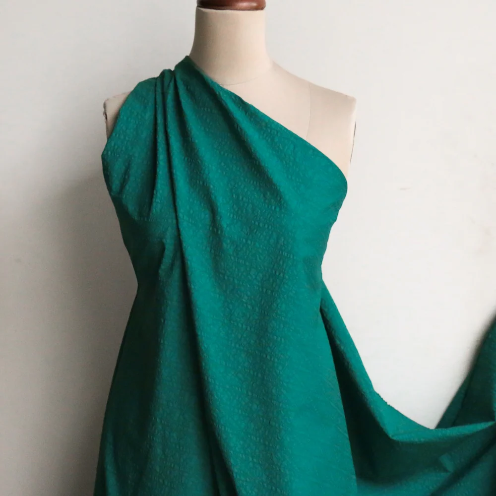 Daiya Green Seersucker Cotton - Image 4