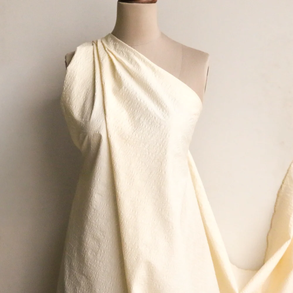 Daiya Lemon Seersucker Cotton - Image 4