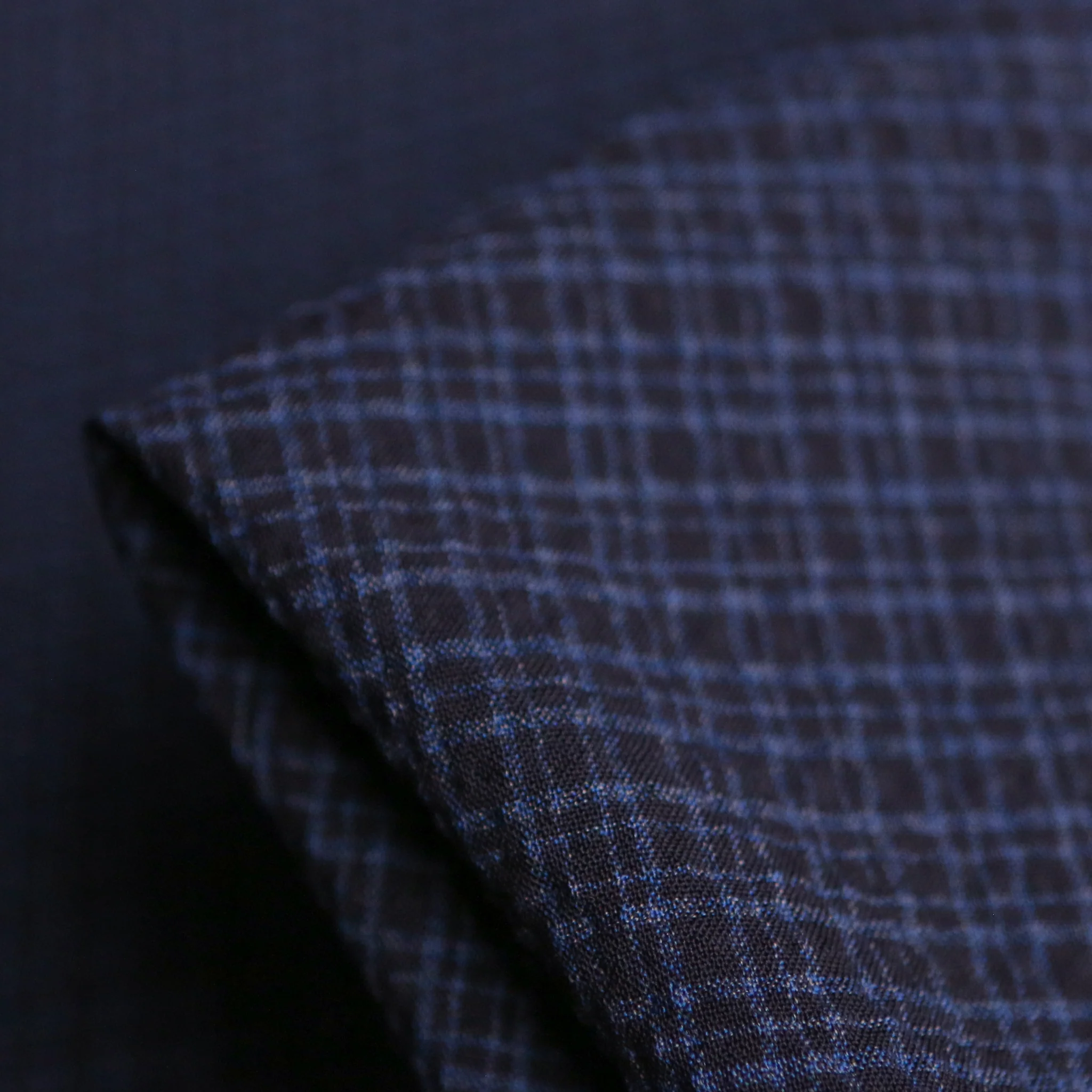 Daniela Blu/Black Seersucker Wool
