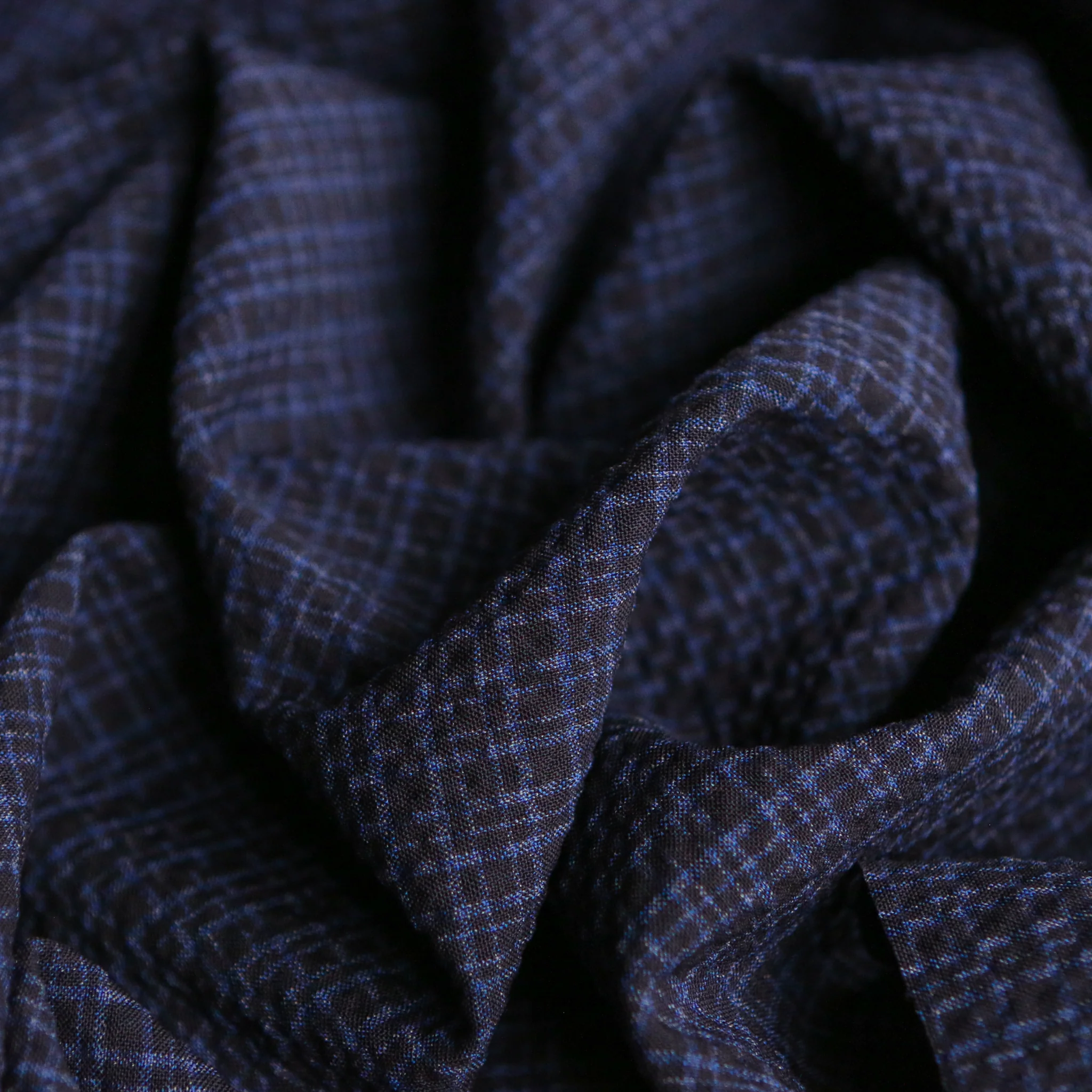 Daniela Blu/Black Seersucker Wool - Image 2