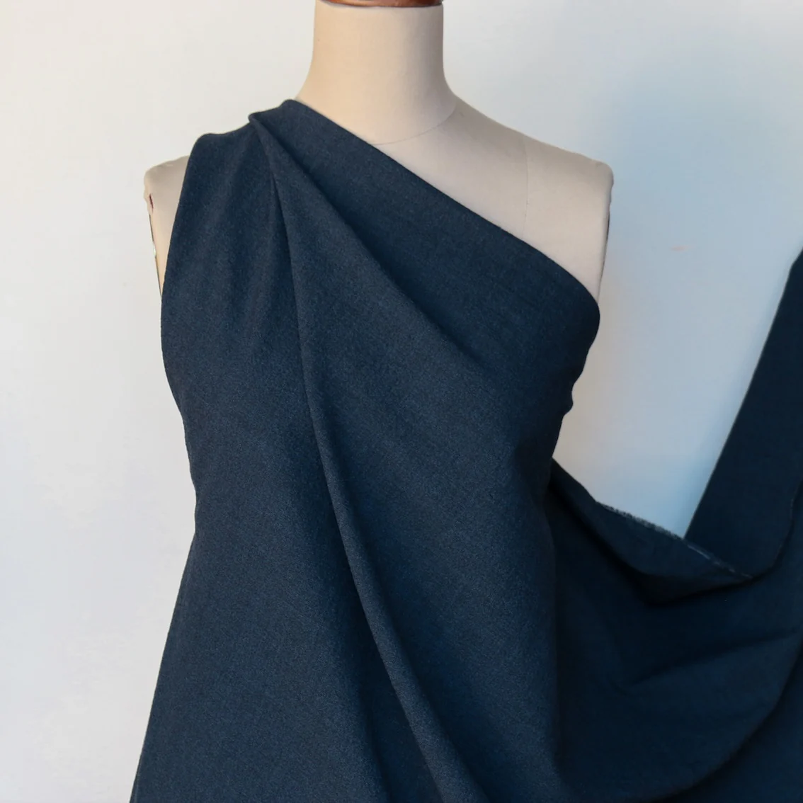 Dante Navy Seersucker Wool - Image 4
