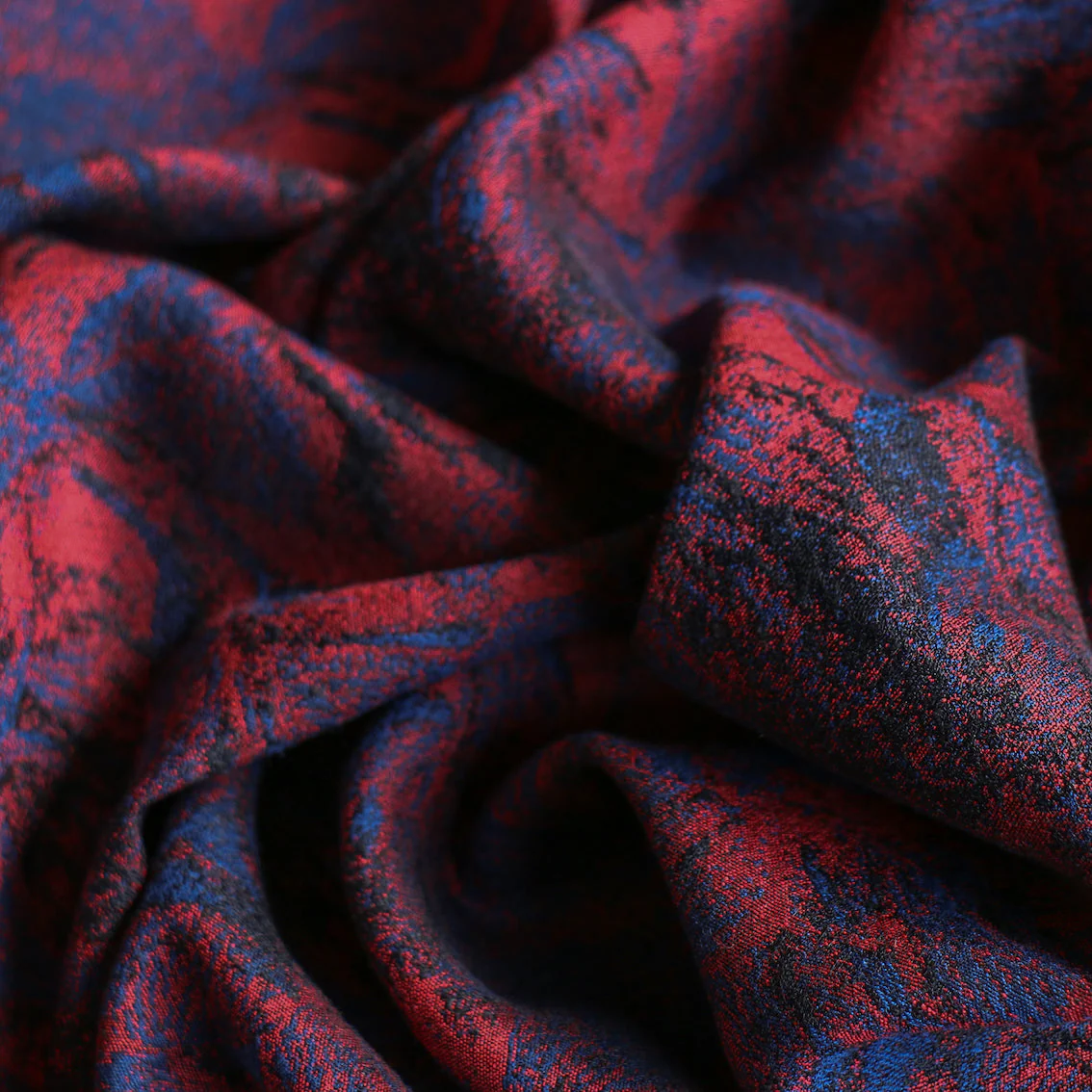 Daria Jacquard Red/Navy - Image 2