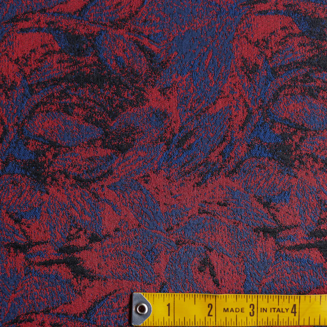 Daria Jacquard Red/Navy - Image 3