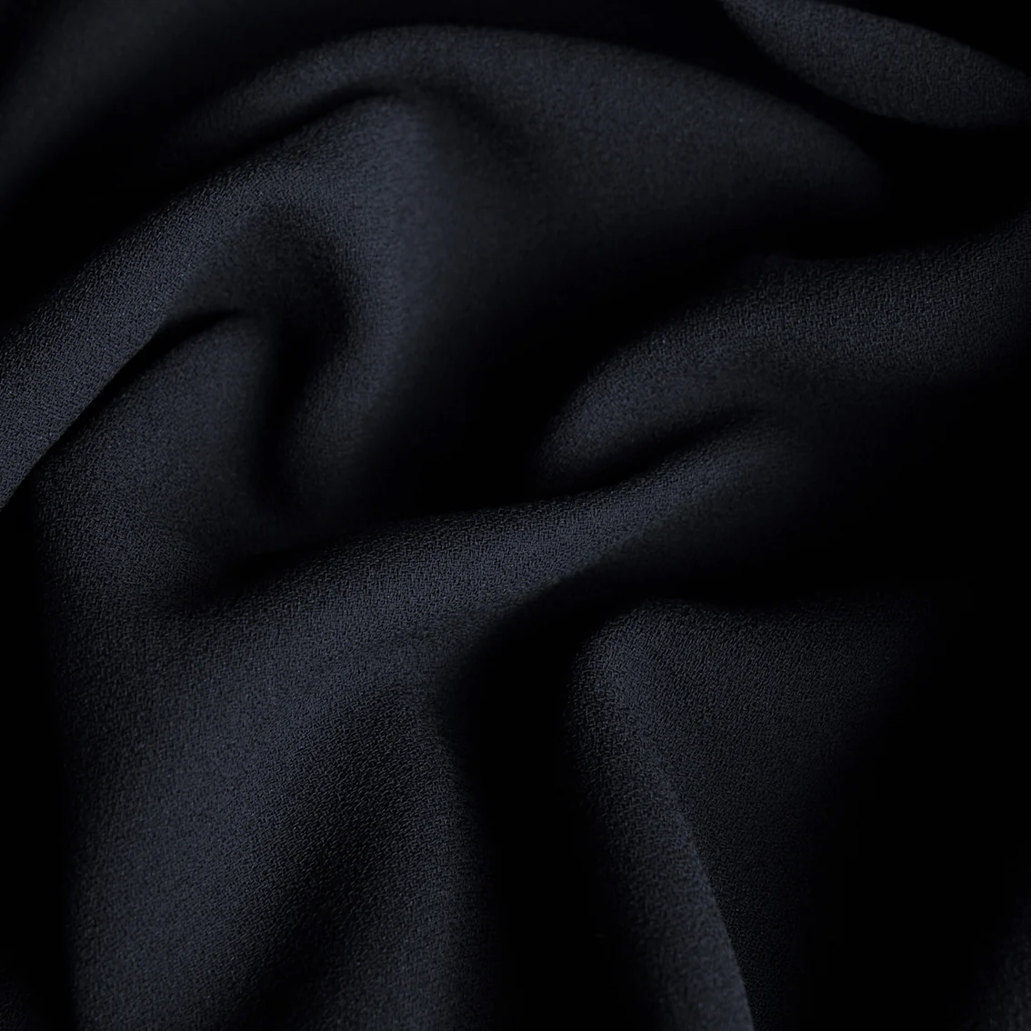 Dark Navy Double Crepe - Image 2