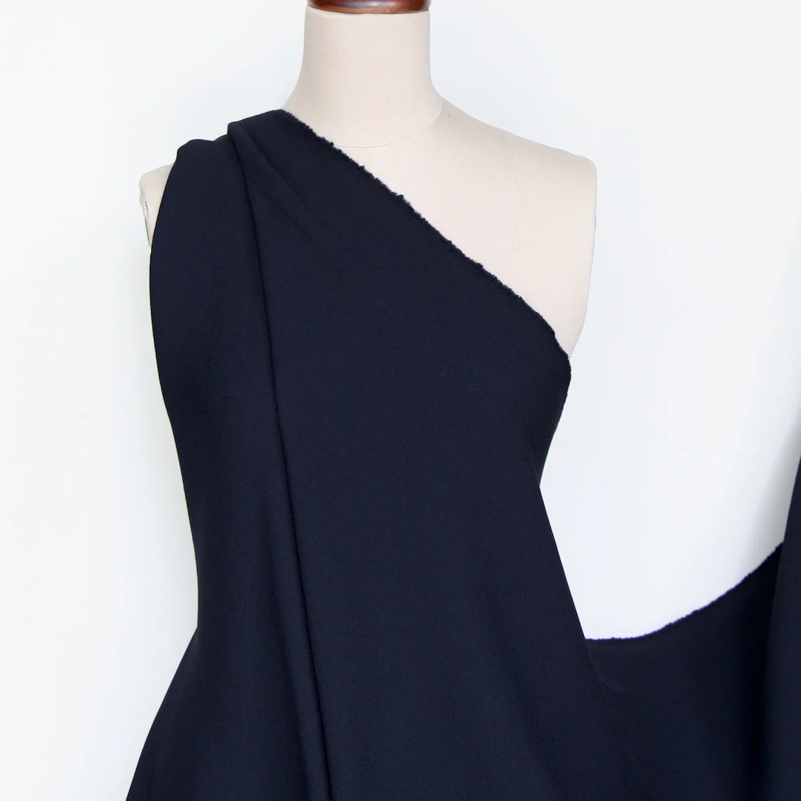 Dark Navy Double Crepe - Image 4