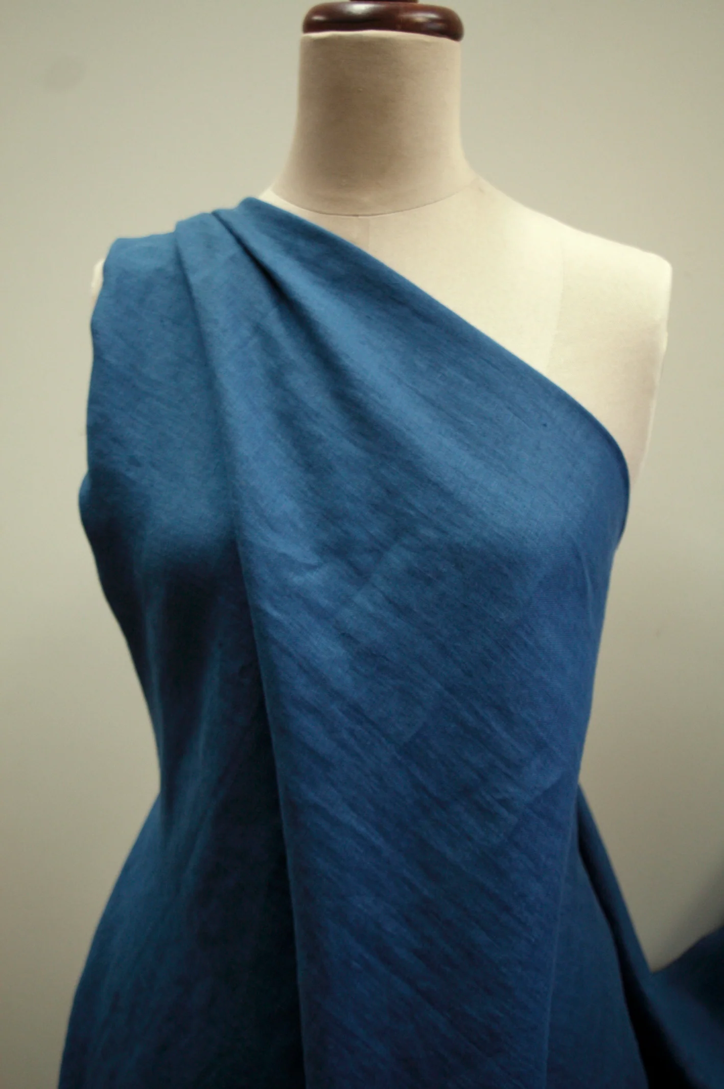 Dark Teal Washed Linen - Image 4