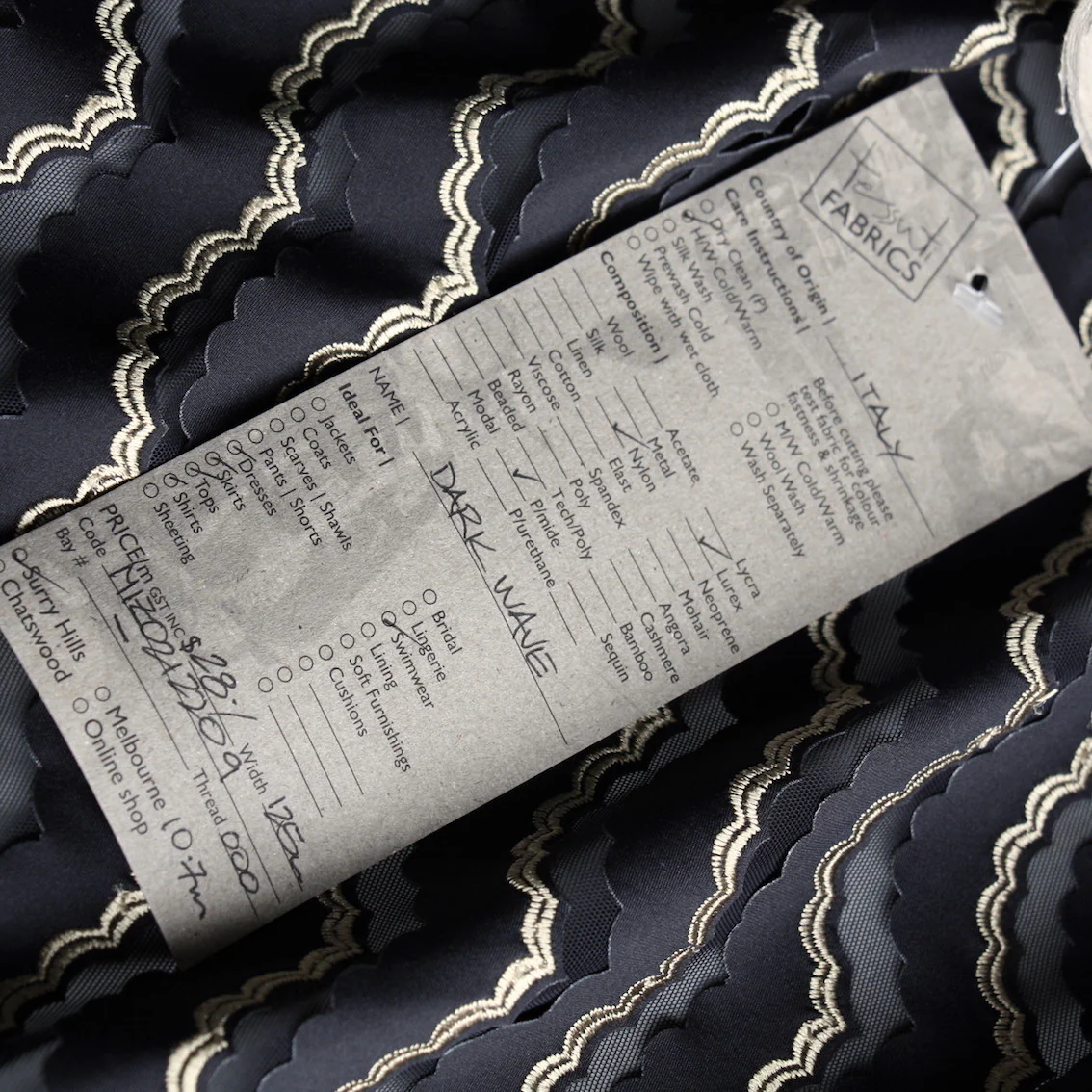 Dark Wave - Swimwear Fabric - Image 4