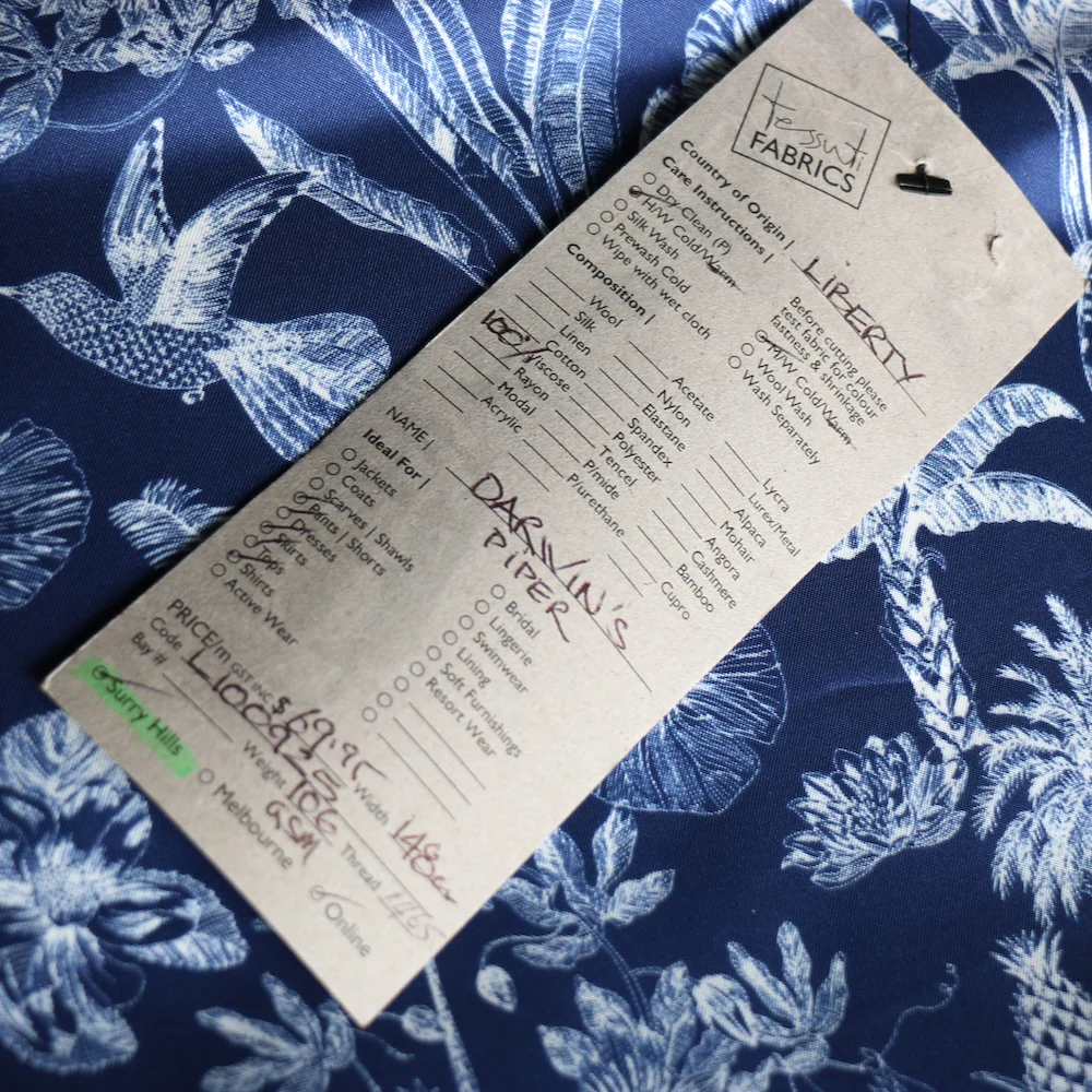 Darwin's Journey - Liberty Fabrics - Piper Lining - Image 4