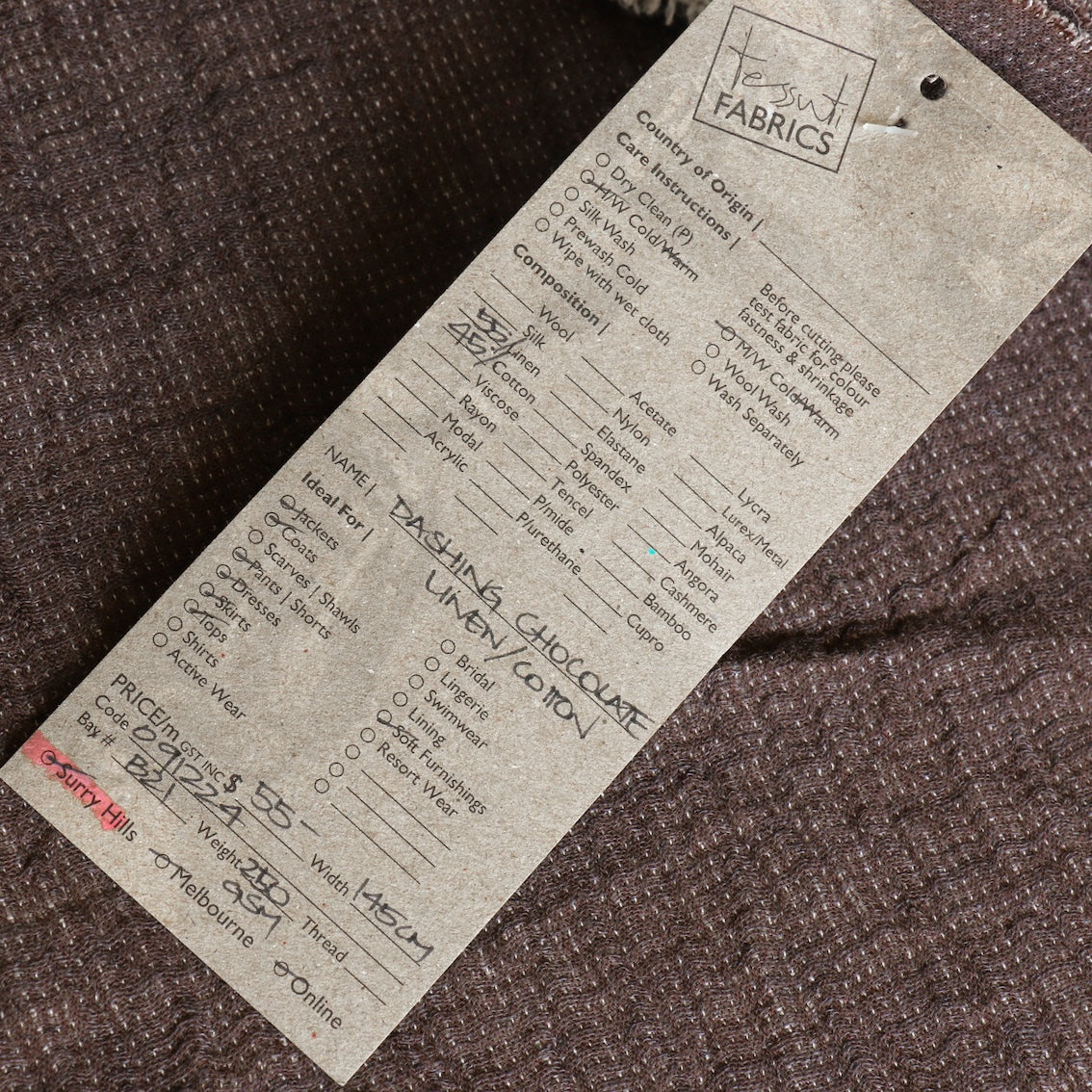 Dashing Chocolate Linen - Image 3