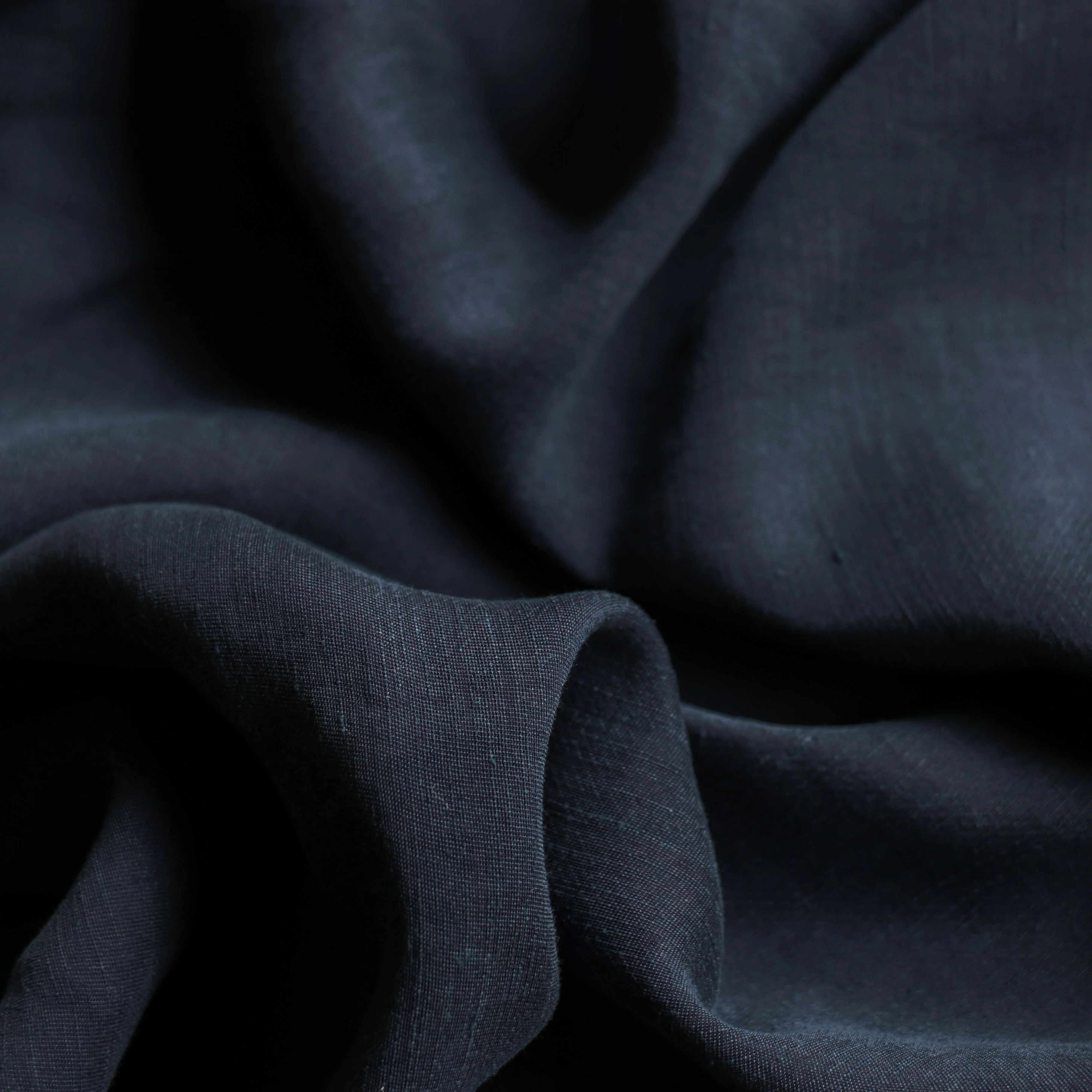 Dawn Navy Viscose/Linen - Image 2
