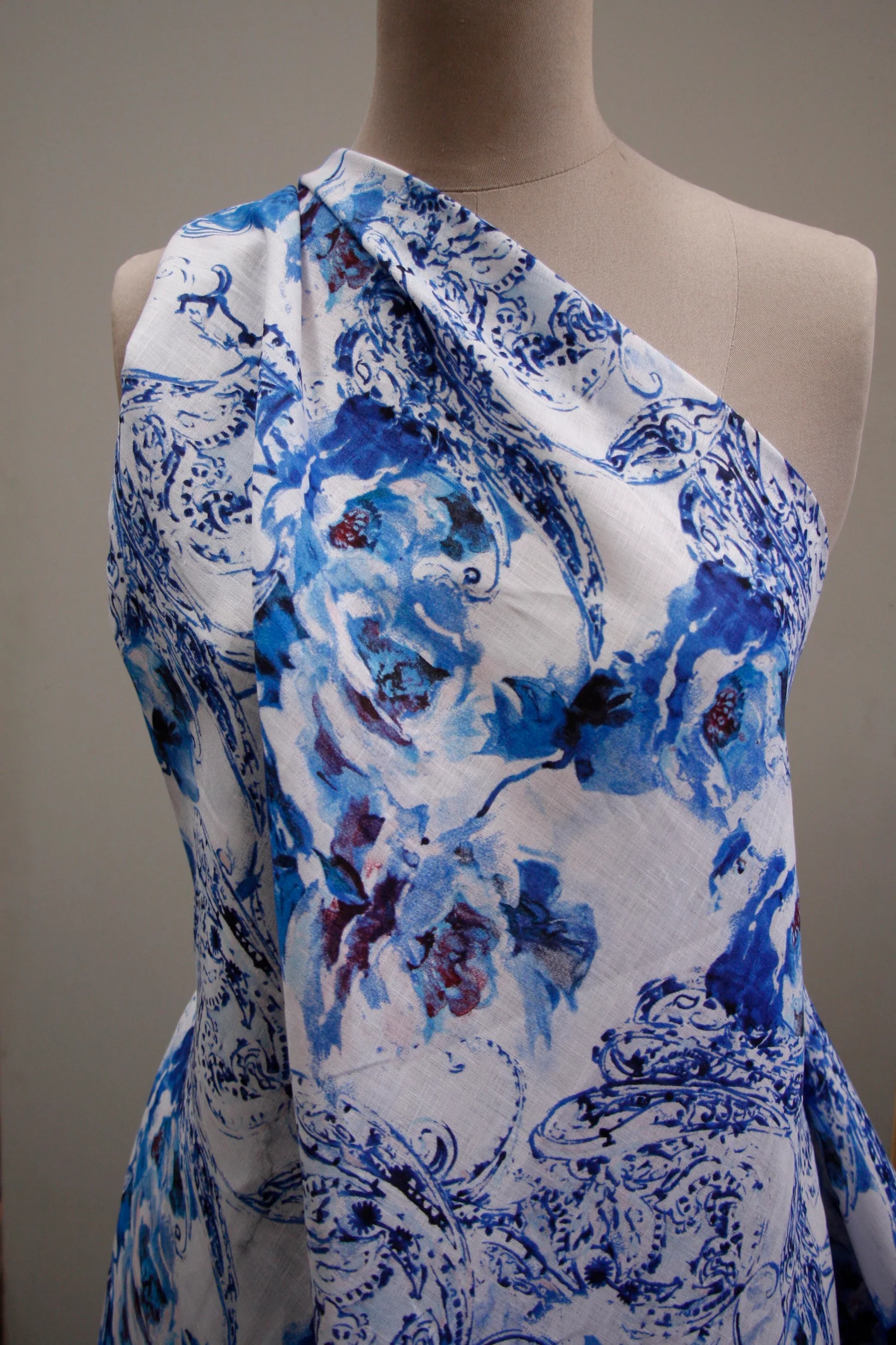 Daydream Blue - Printed Linen - Image 5