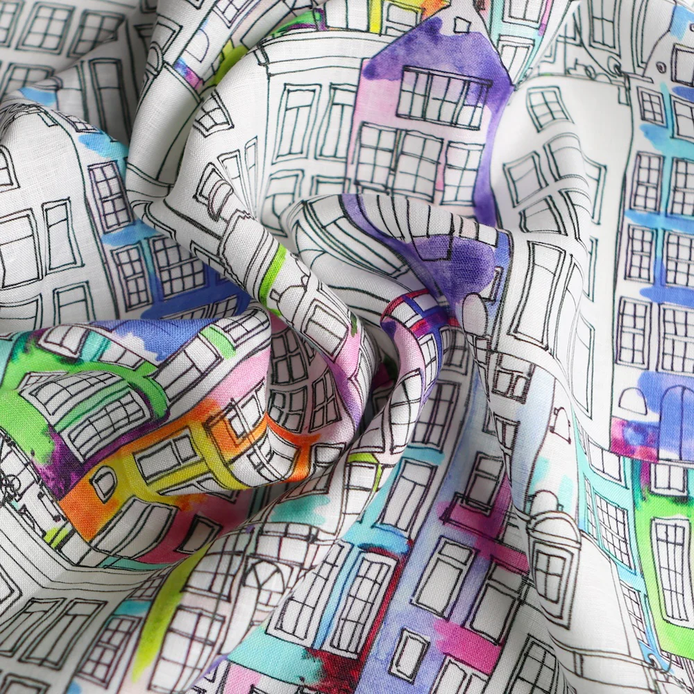 De Buren Multi Printed Linen - Image 2