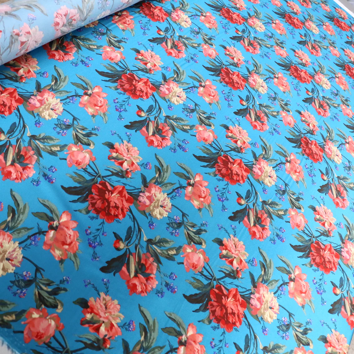Decadent Blooms Liberty Belgravia Silk Satin - Image 4