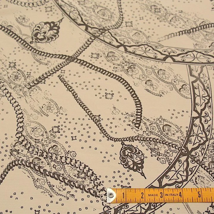 Decorations Beige Stretch Cotton - Image 3
