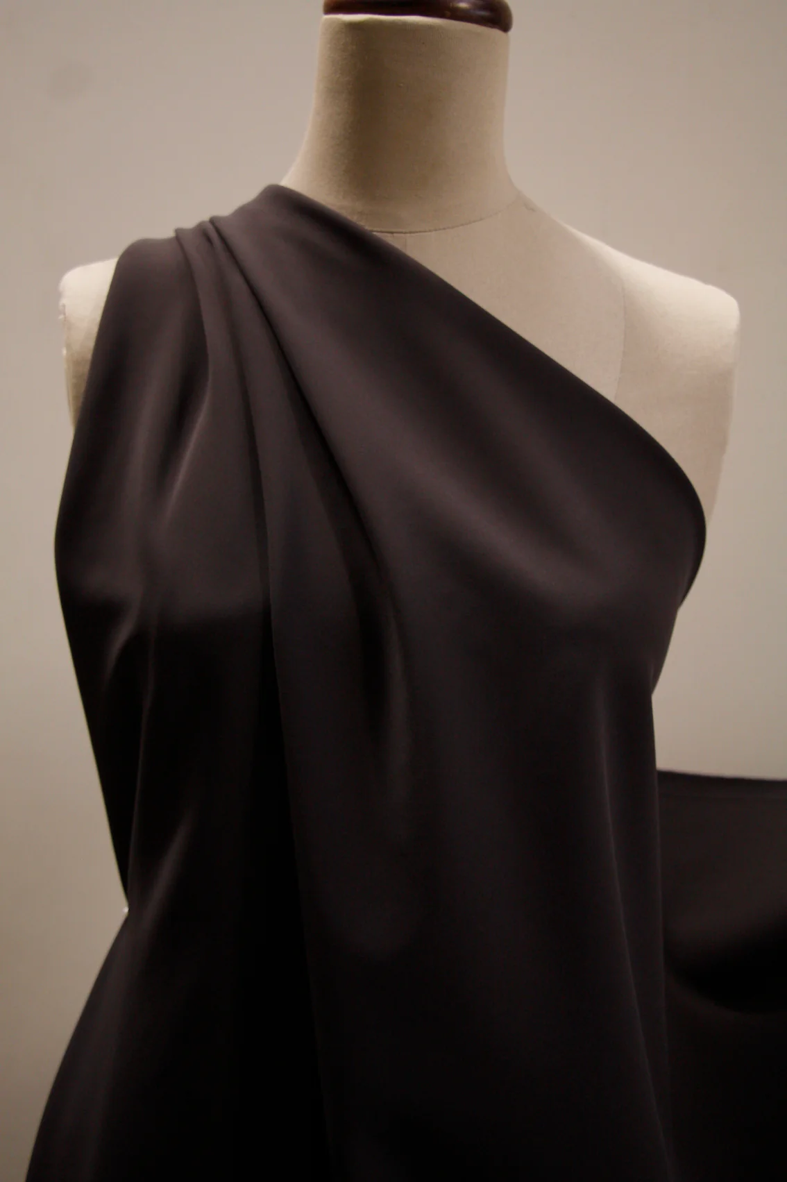 Deep Chocolate Bonded Swimwear Fabric - Image 3