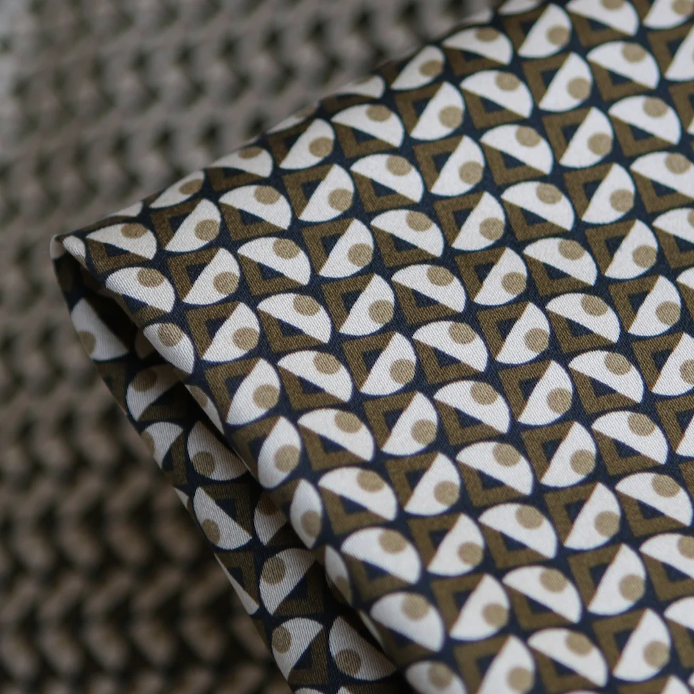 Delva Nero/Olive Stretch Cotton