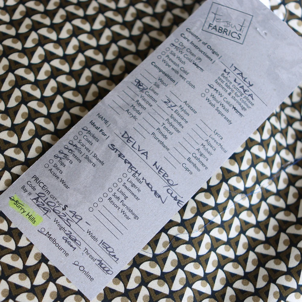 Delva Nero/Olive Stretch Cotton - Image 5