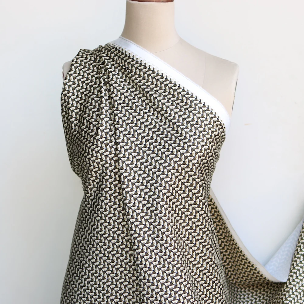 Delva Nero/Olive Stretch Cotton - Image 6