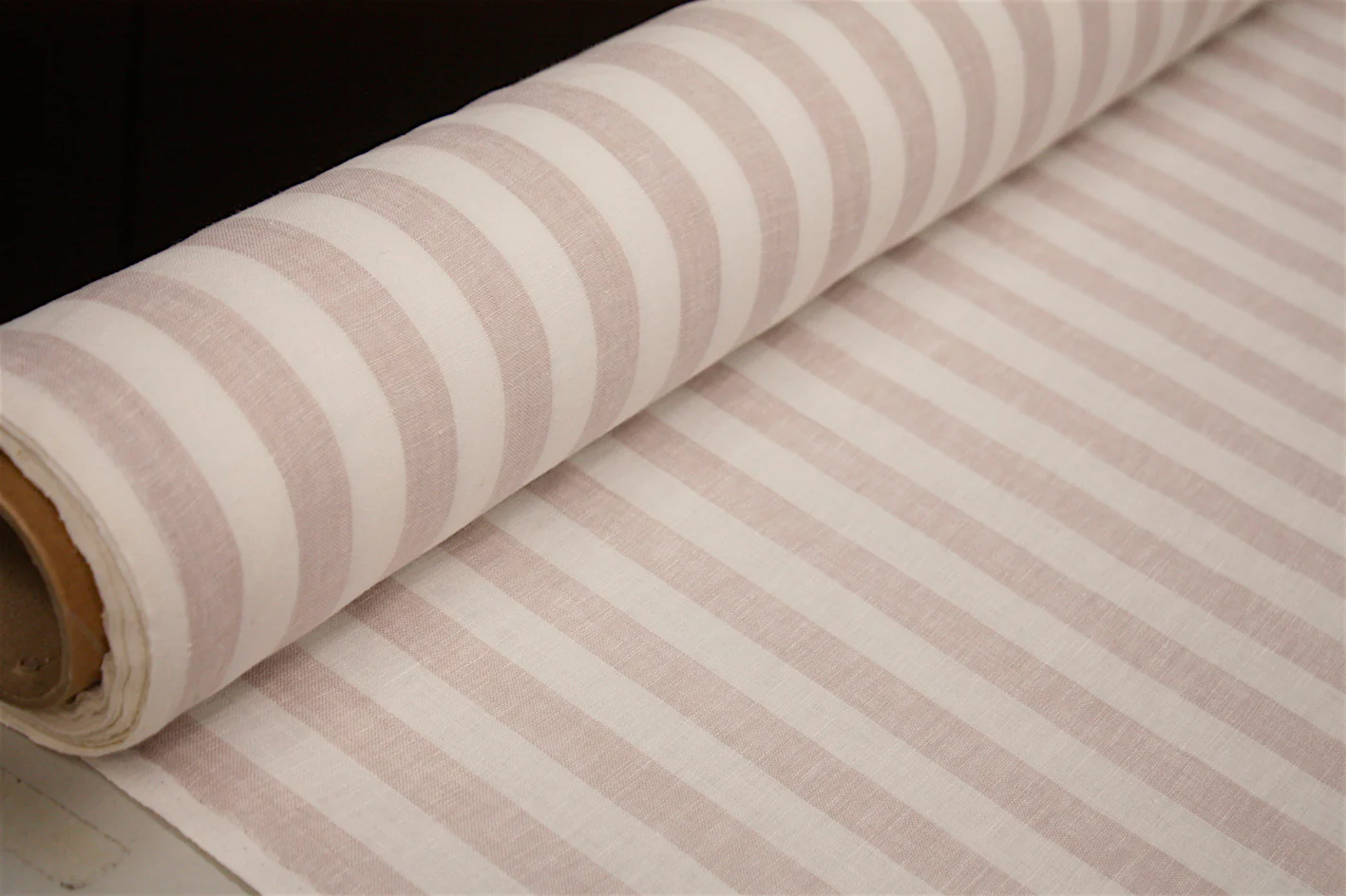 Demure Stripe Washed Linen - Image 4