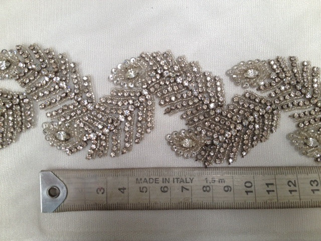 Diamante Leaves Trim - Image 4