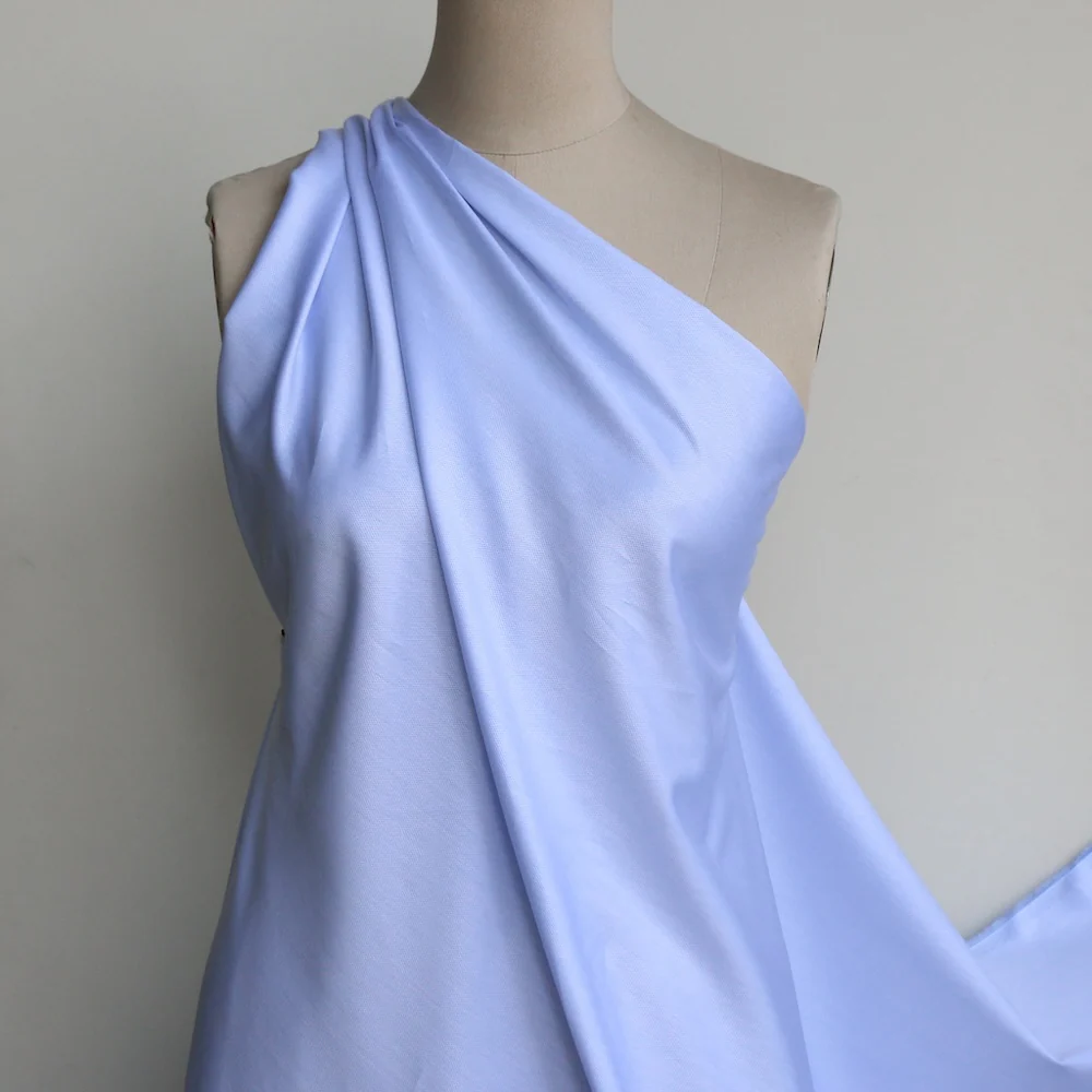 Diamond Jacquard Sky Cotton Shirting - Image 4