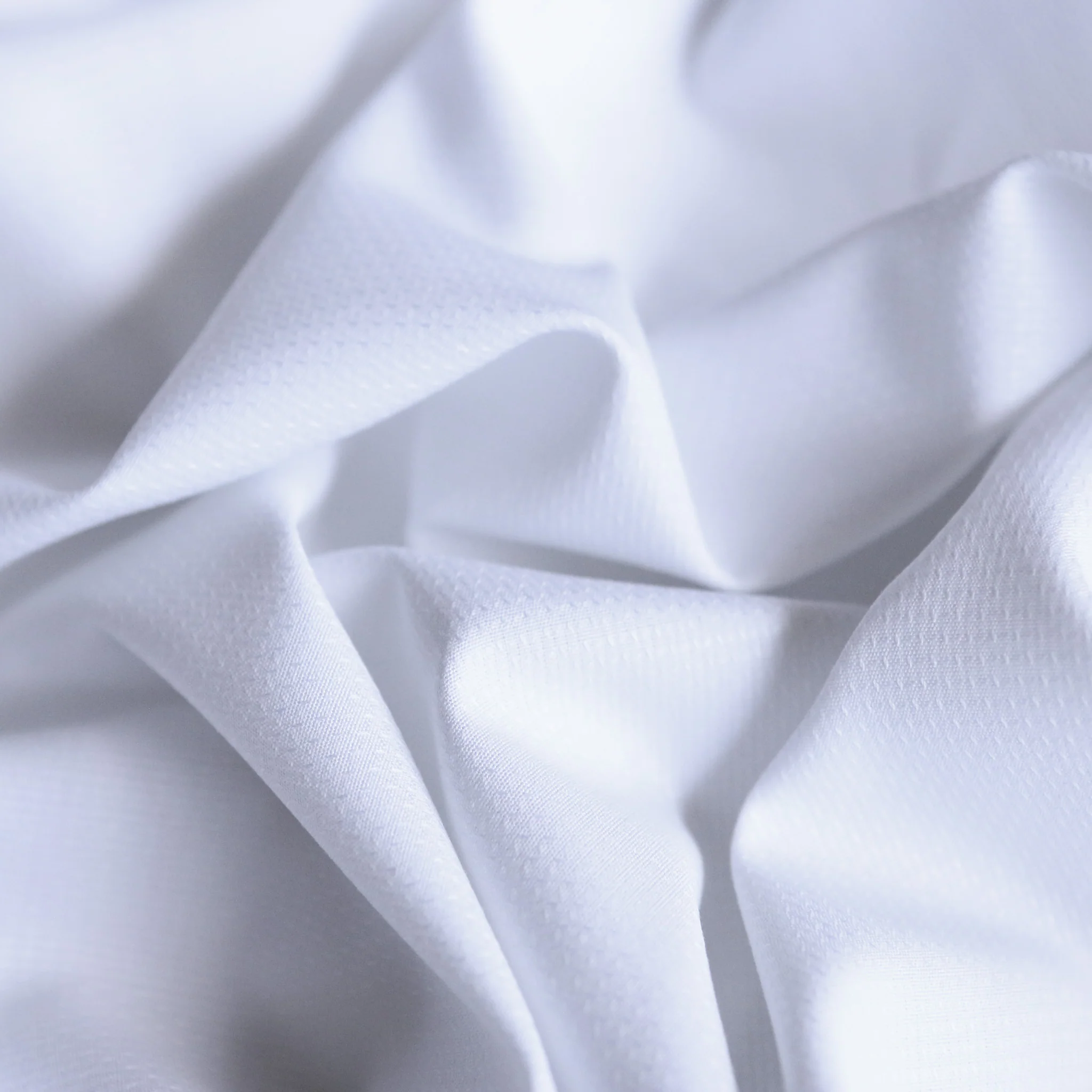 Diamond Spot White Cotton Shirting - Image 2