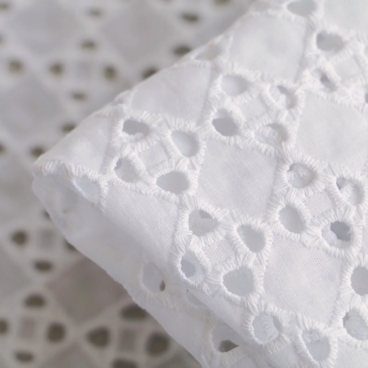 Diamonds Or Squares Broderie Anglaise