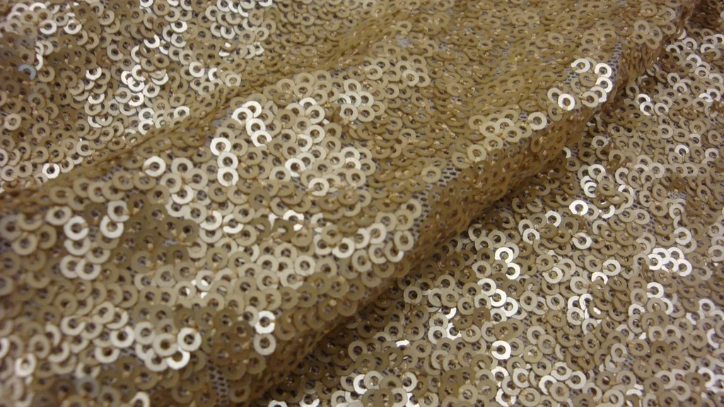 Disco Matt Gold - Stretch Sequins