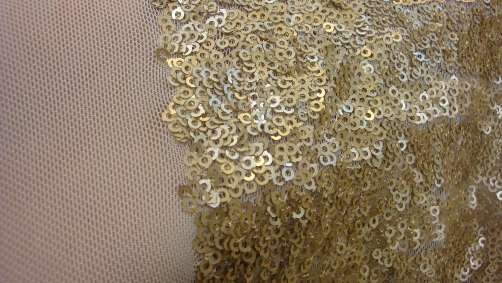 Disco Matt Gold - Stretch Sequins - Image 3